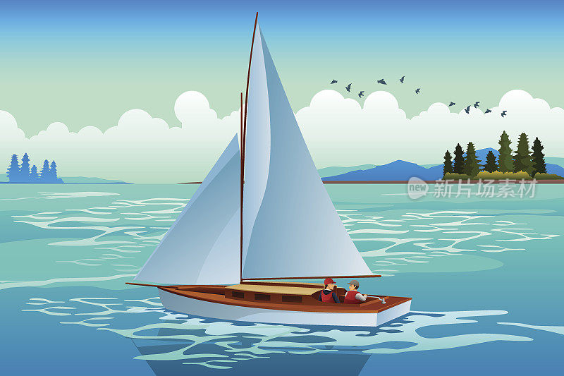 People Sailing on the Sea